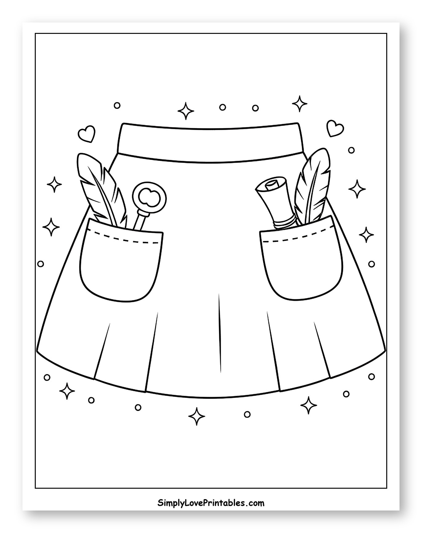 Cute Skirt with Pocket Treasures