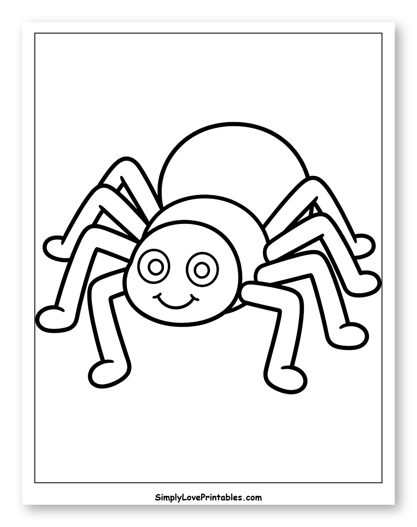 Cute Smiling Eight-Legged Spider
