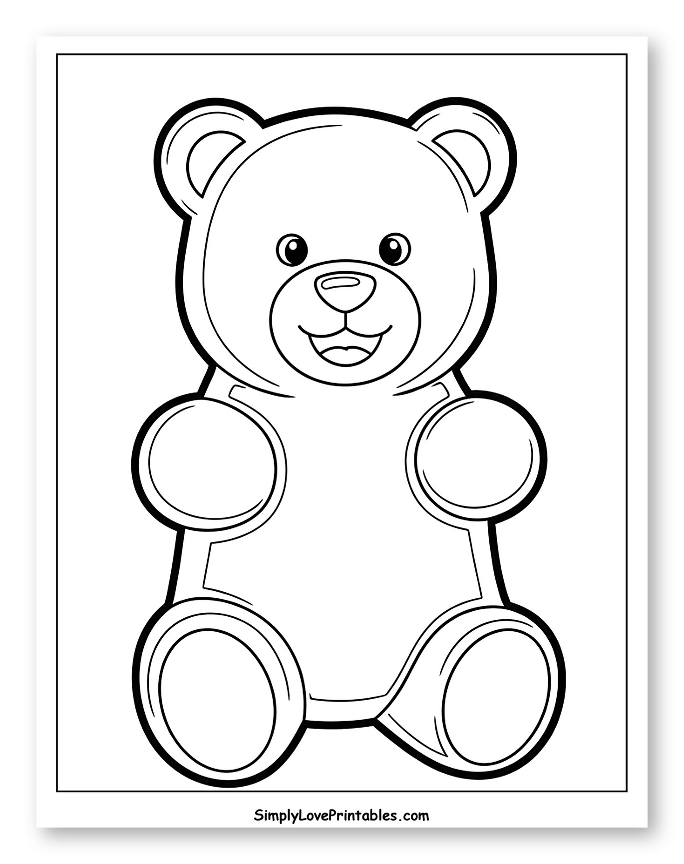 Cute Smiling Gummy Bear