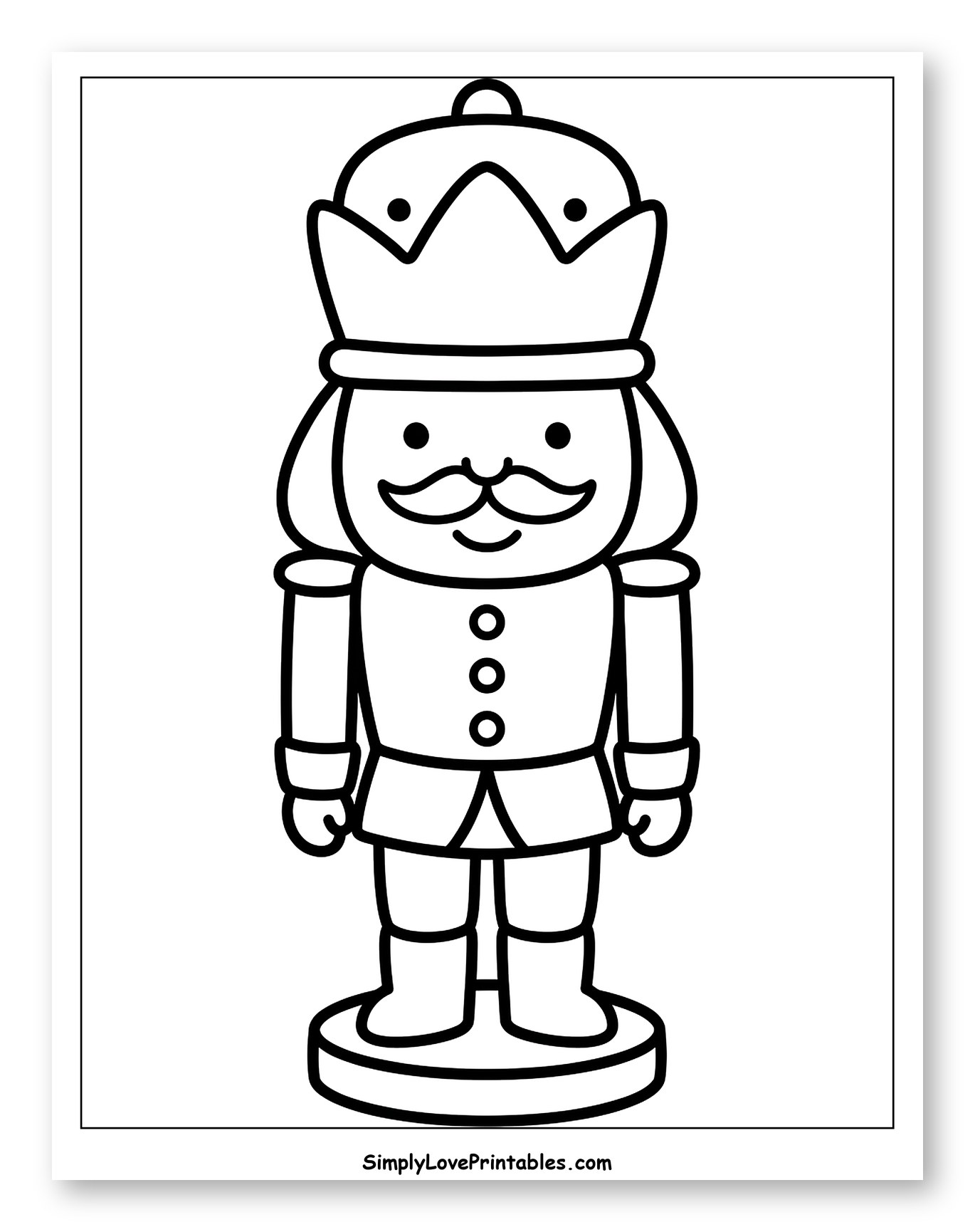 Cute Toy Nutcracker Wearing a Crown