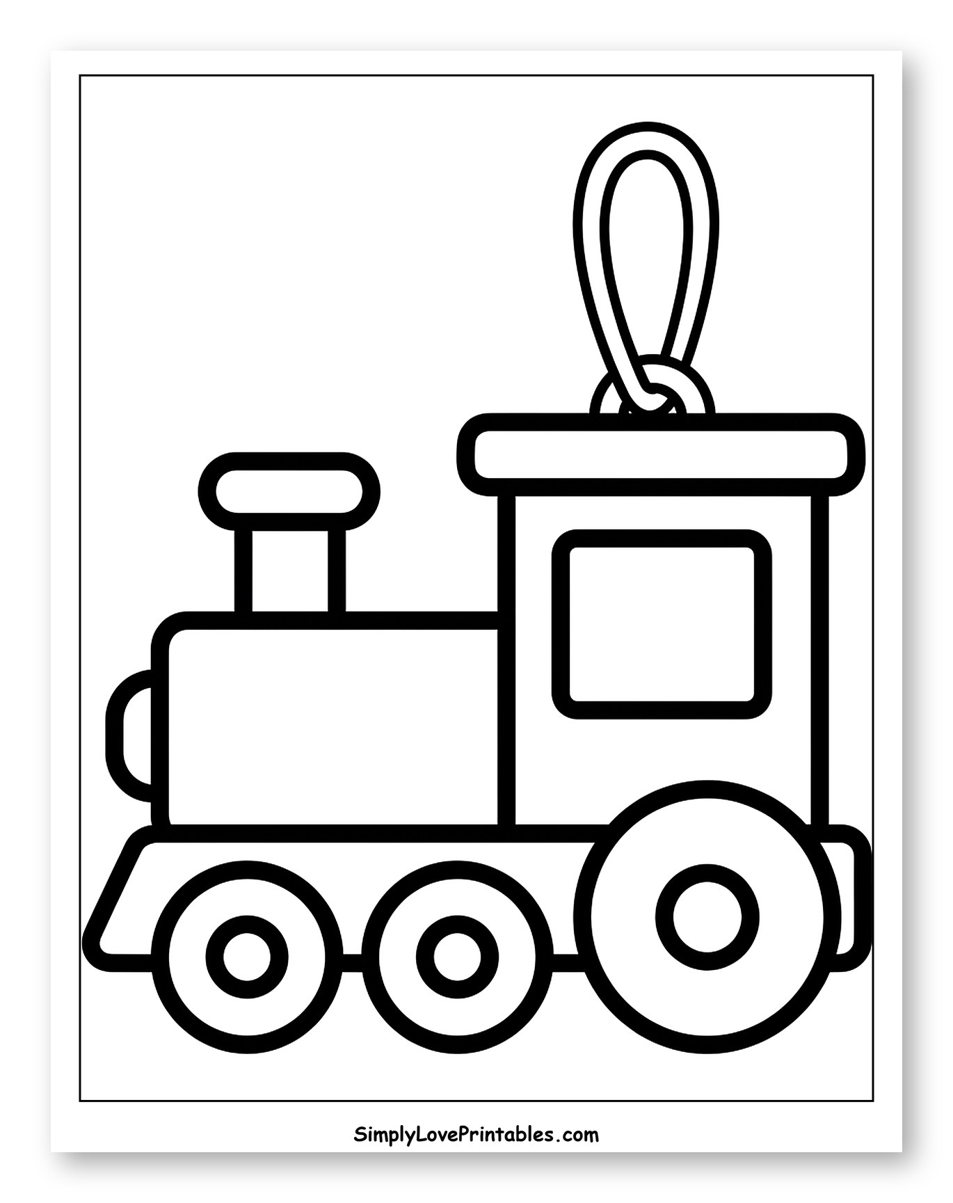 Cute Toy Train Christmas Ornament