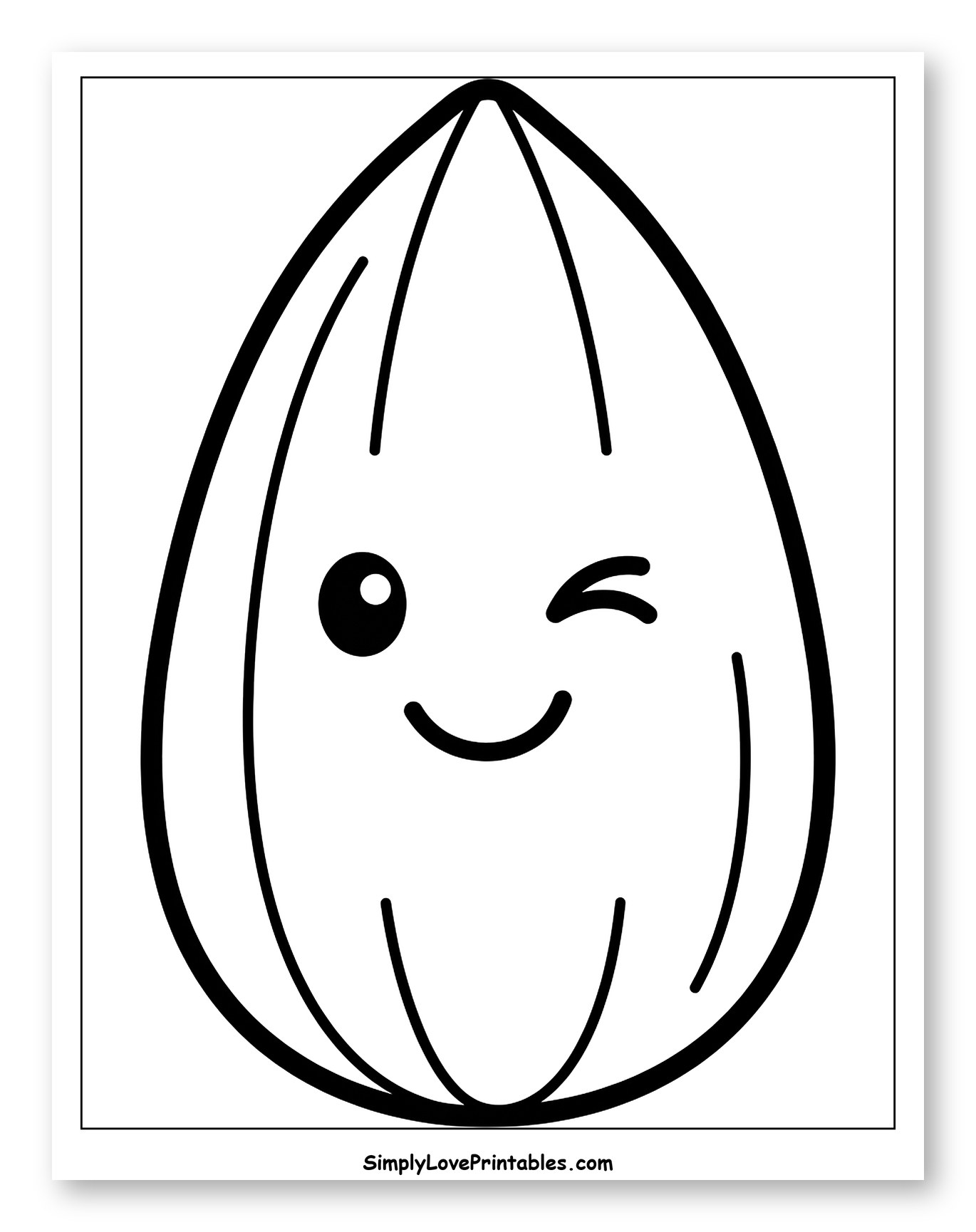 Cute Winking Almond Nut