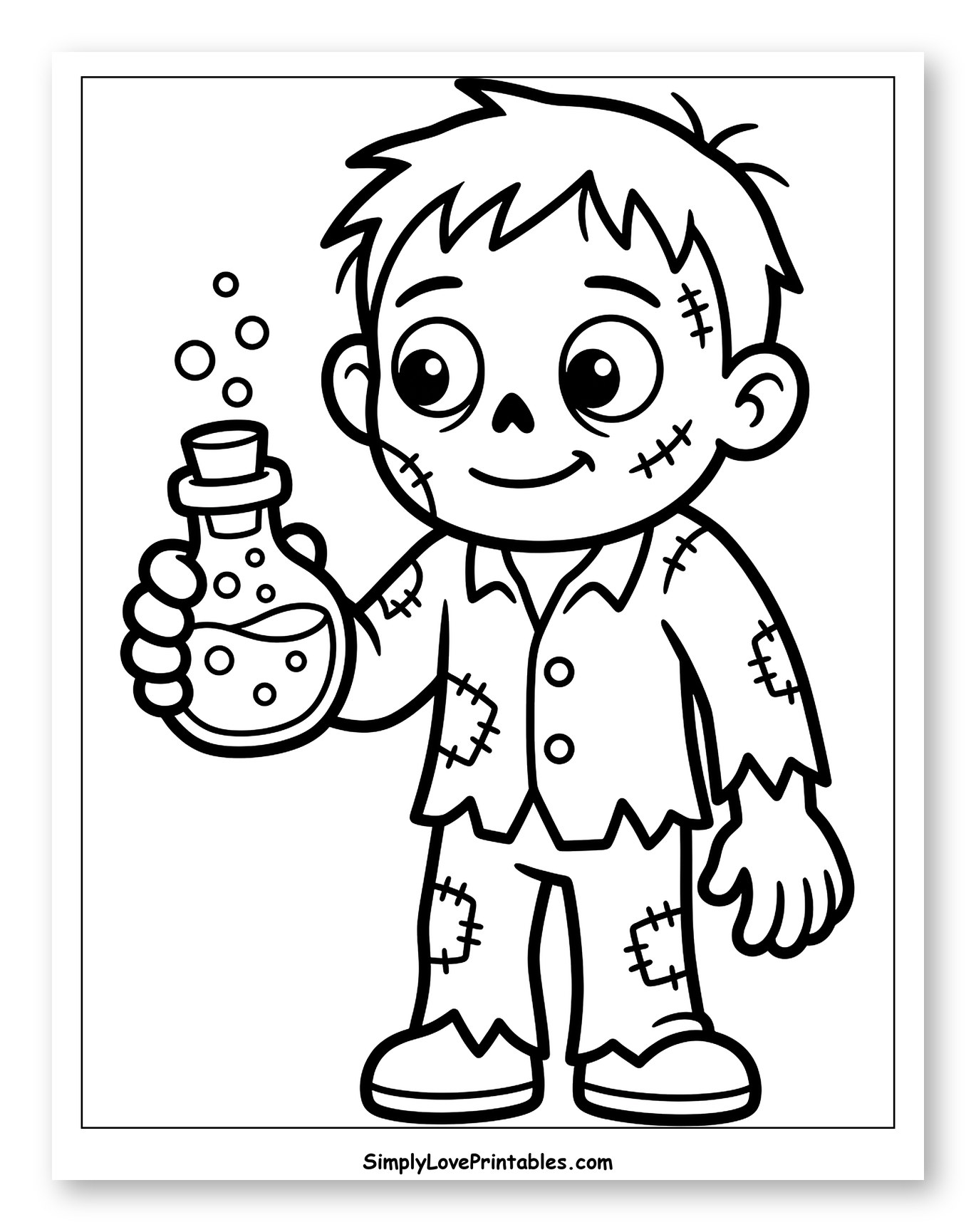 Cute Zombie Boy with Potion