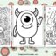 Cyclops coloring pages featured image
