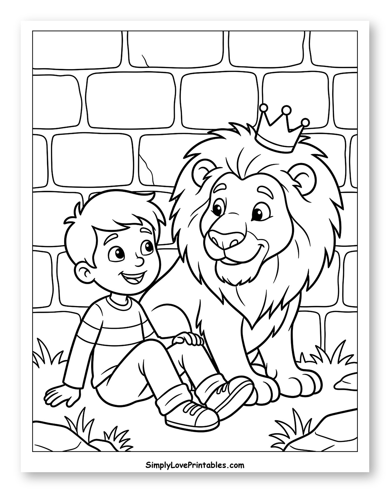 Daniel and a Crowned Lion