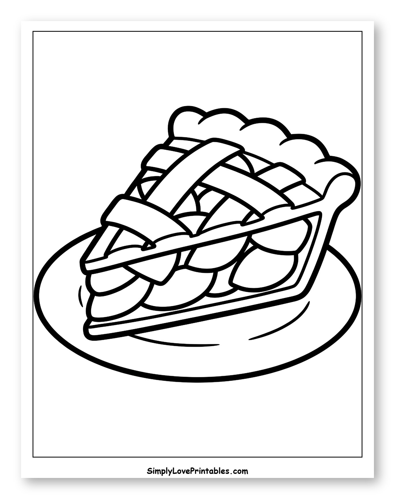 Delicious Apple Pie Slice on a Plate