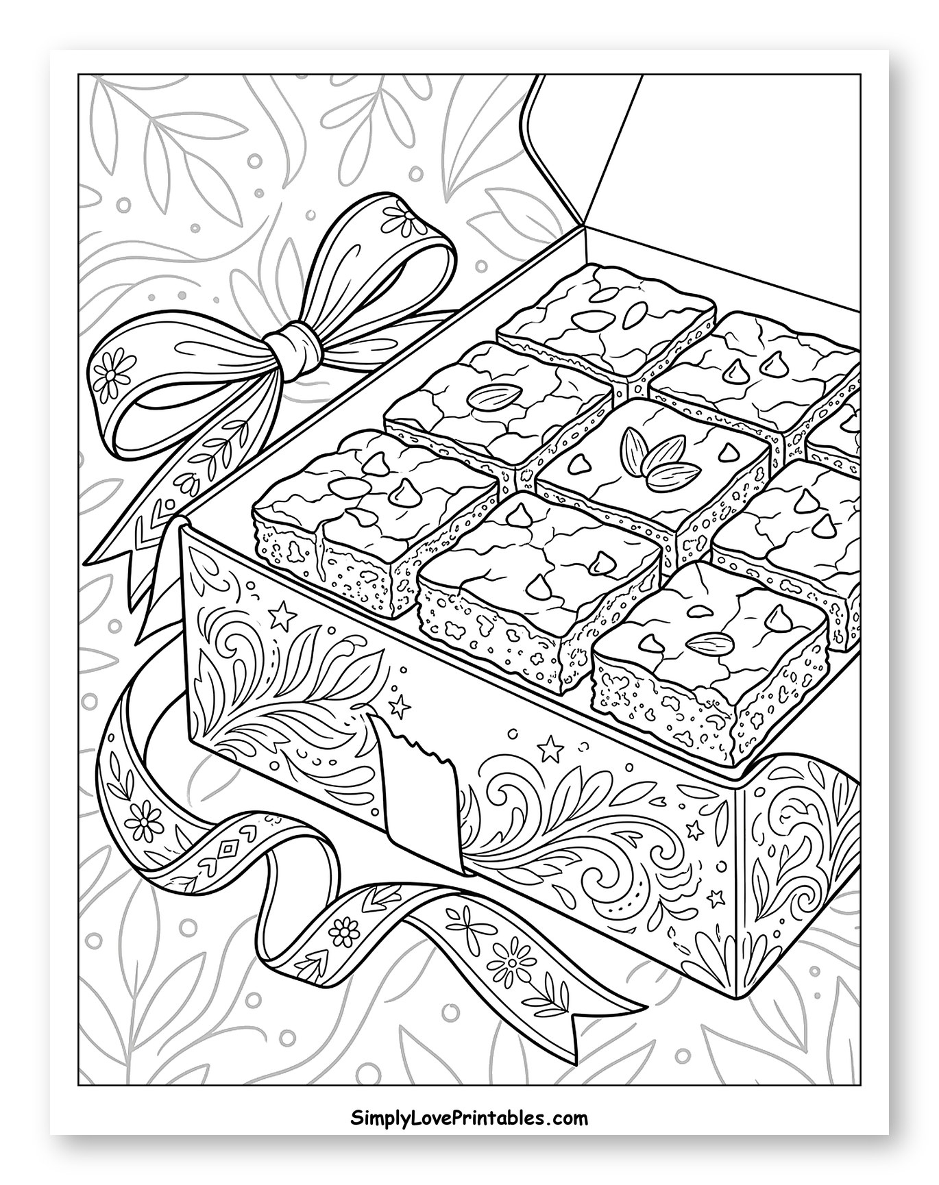 Delicious Brownies in a Decorative Gift Box
