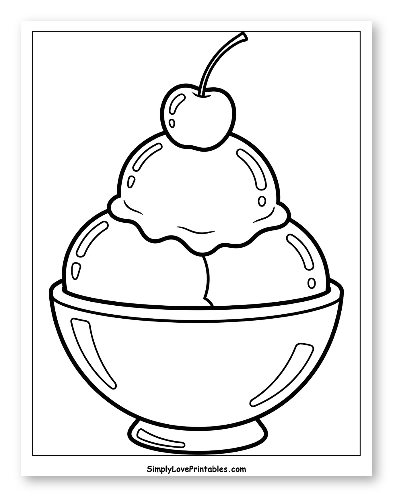 Delicious Ice Cream Sundae with Cherry