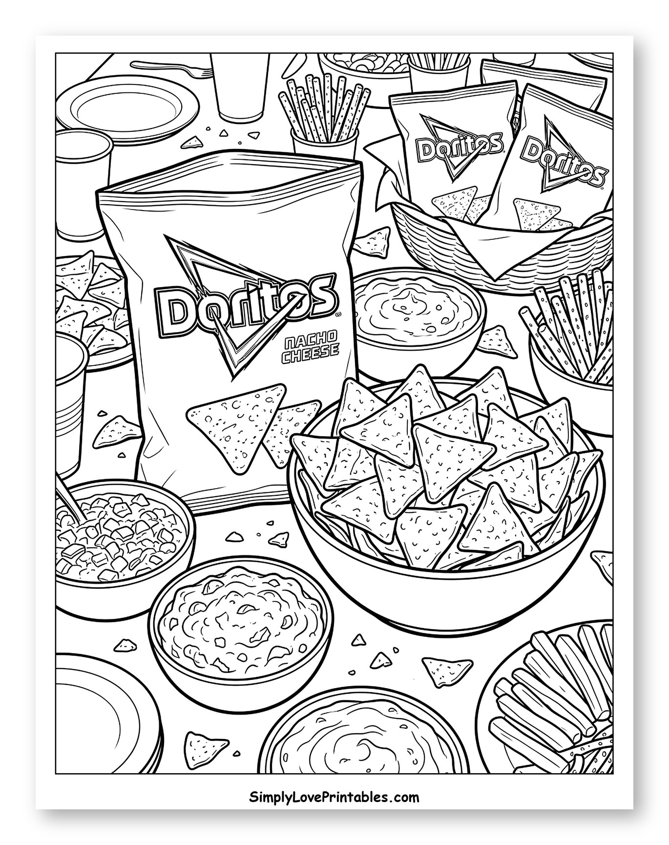 Doritos Nacho Cheese Chips and Party Snacks