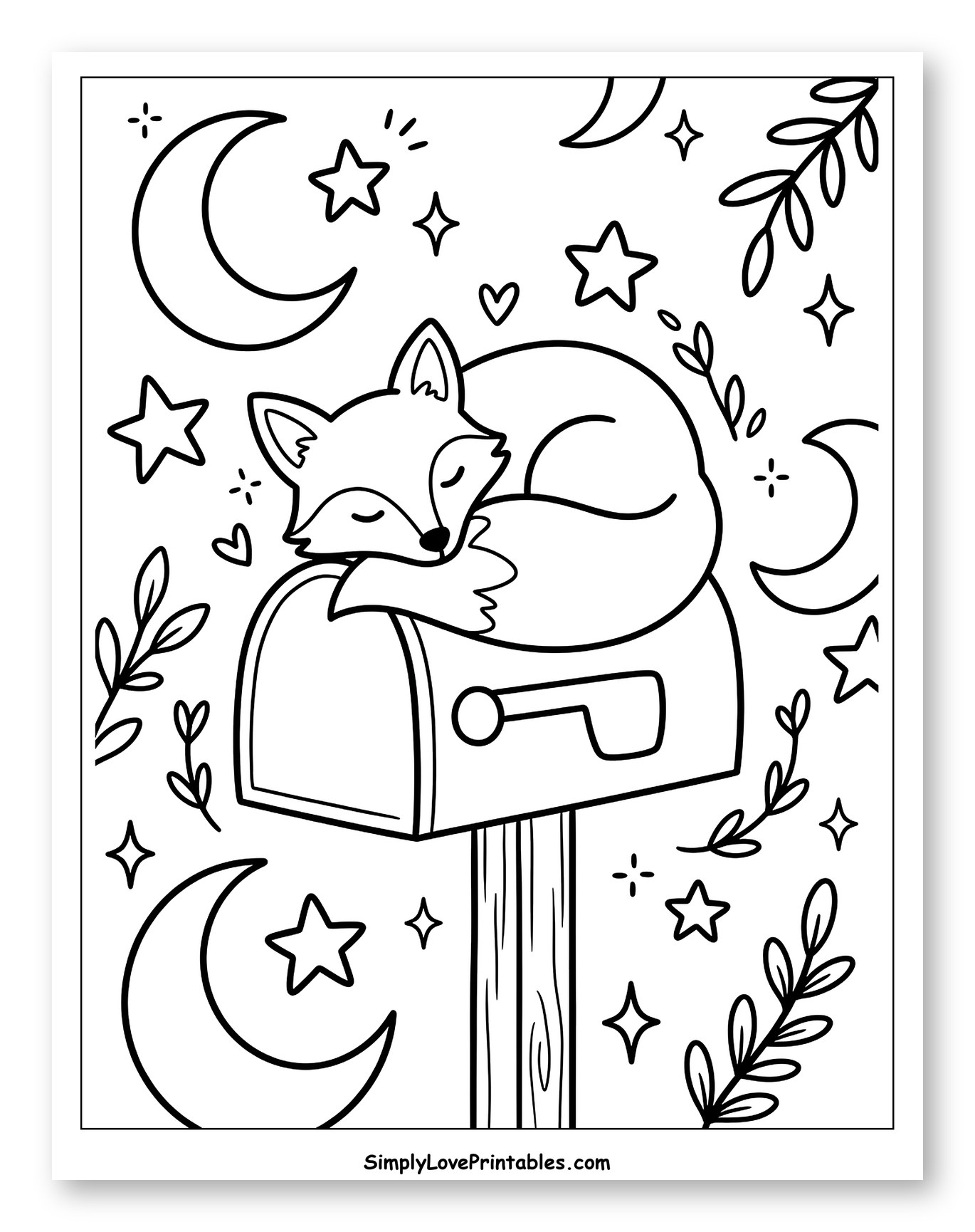 Dreamy Fox Sleeping on a Mailbox
