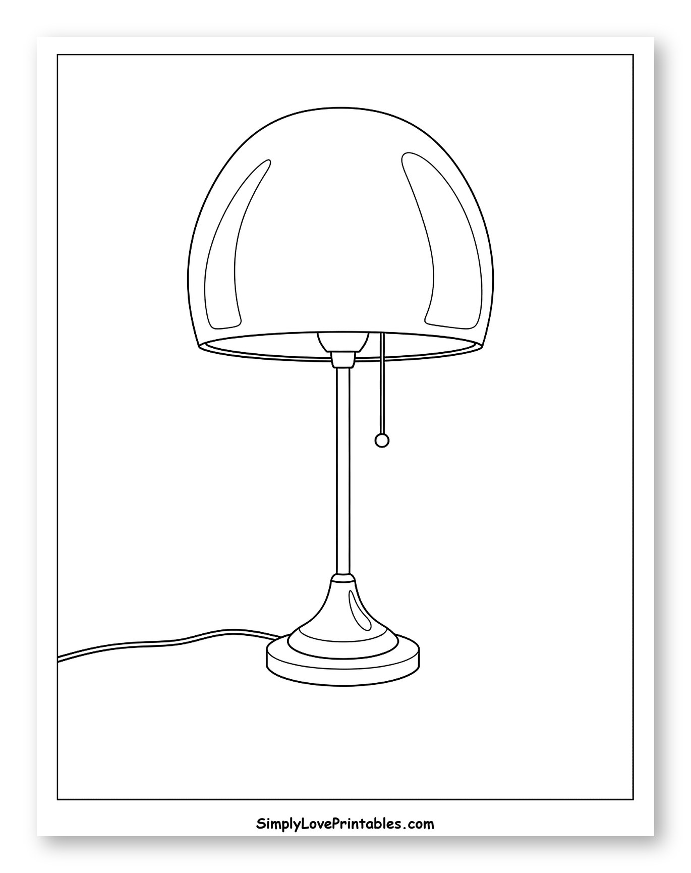 Elegant Domed Shade Table Lamp