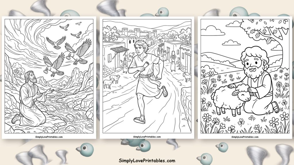 Elijah coloring pages featured image