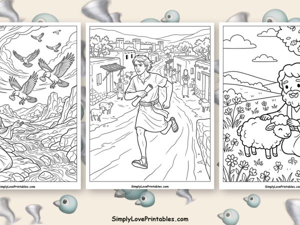Elijah coloring pages featured image