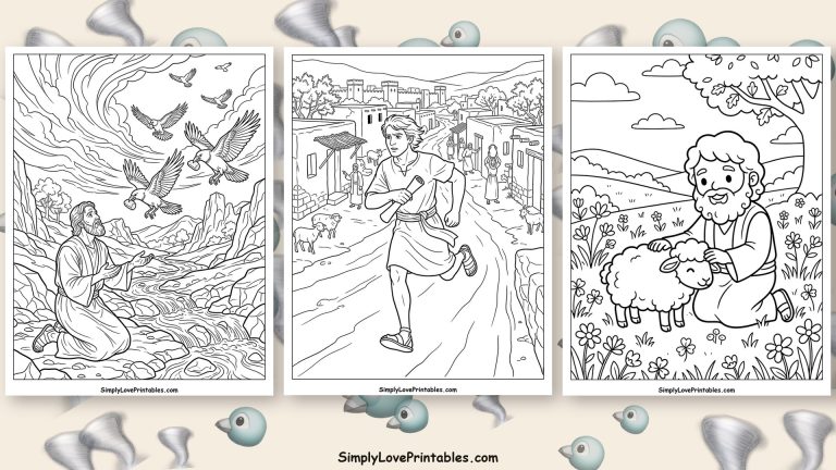 Elijah coloring pages featured image