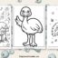 Emu coloring pages featured image