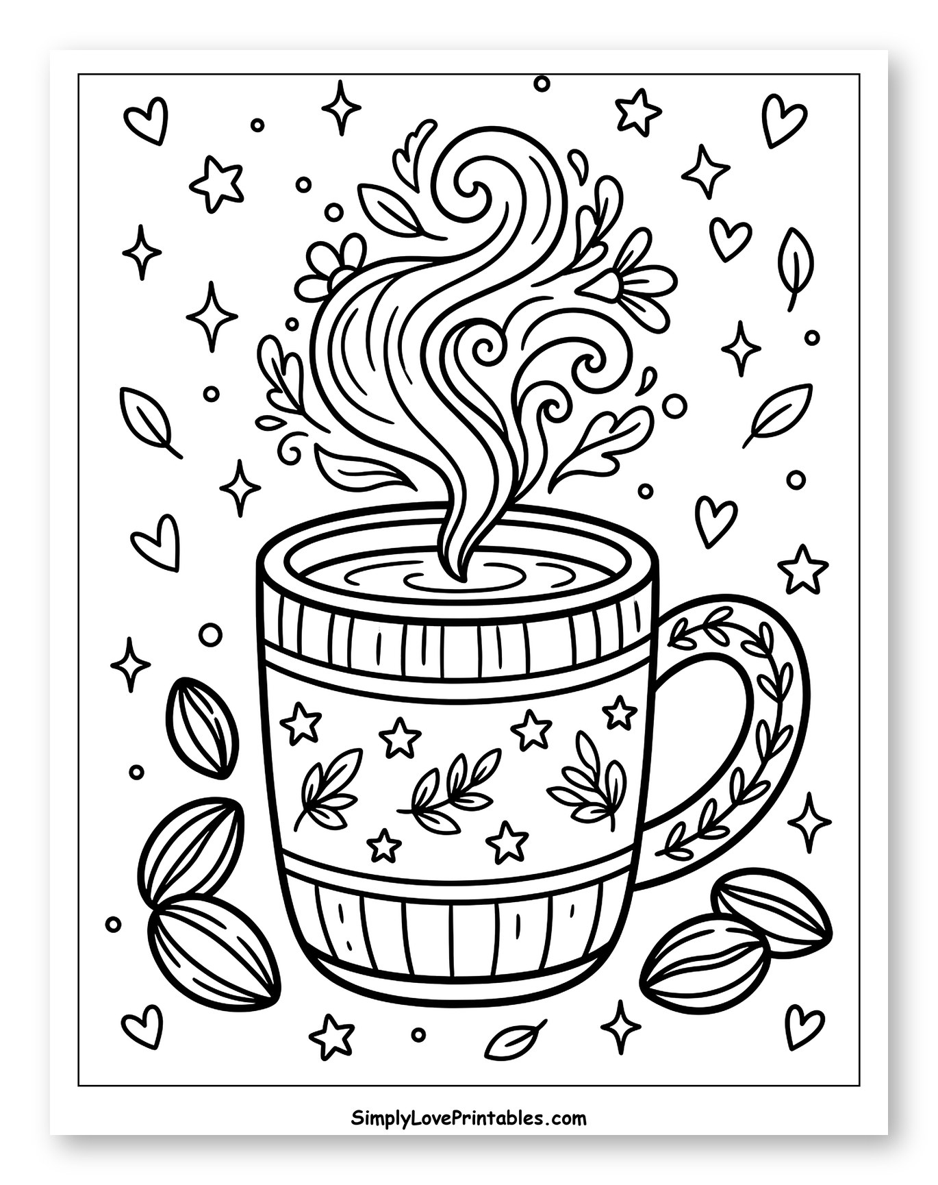 Fancy Hot Chocolate Mug with Swirling Steam