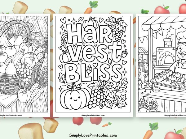 Farmers market coloring pages featured image