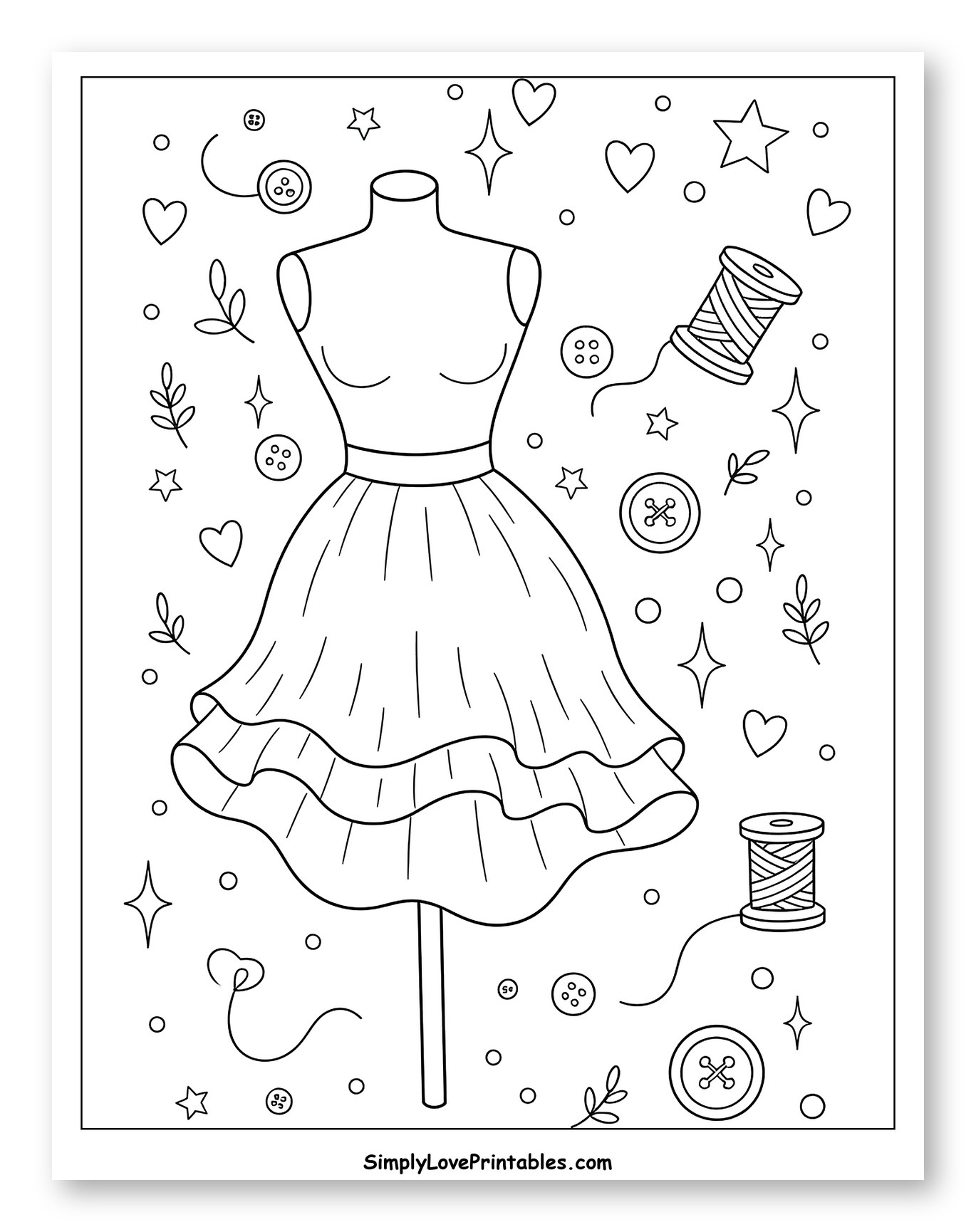 Fashion Design Mannequin with Ruffled Skirt