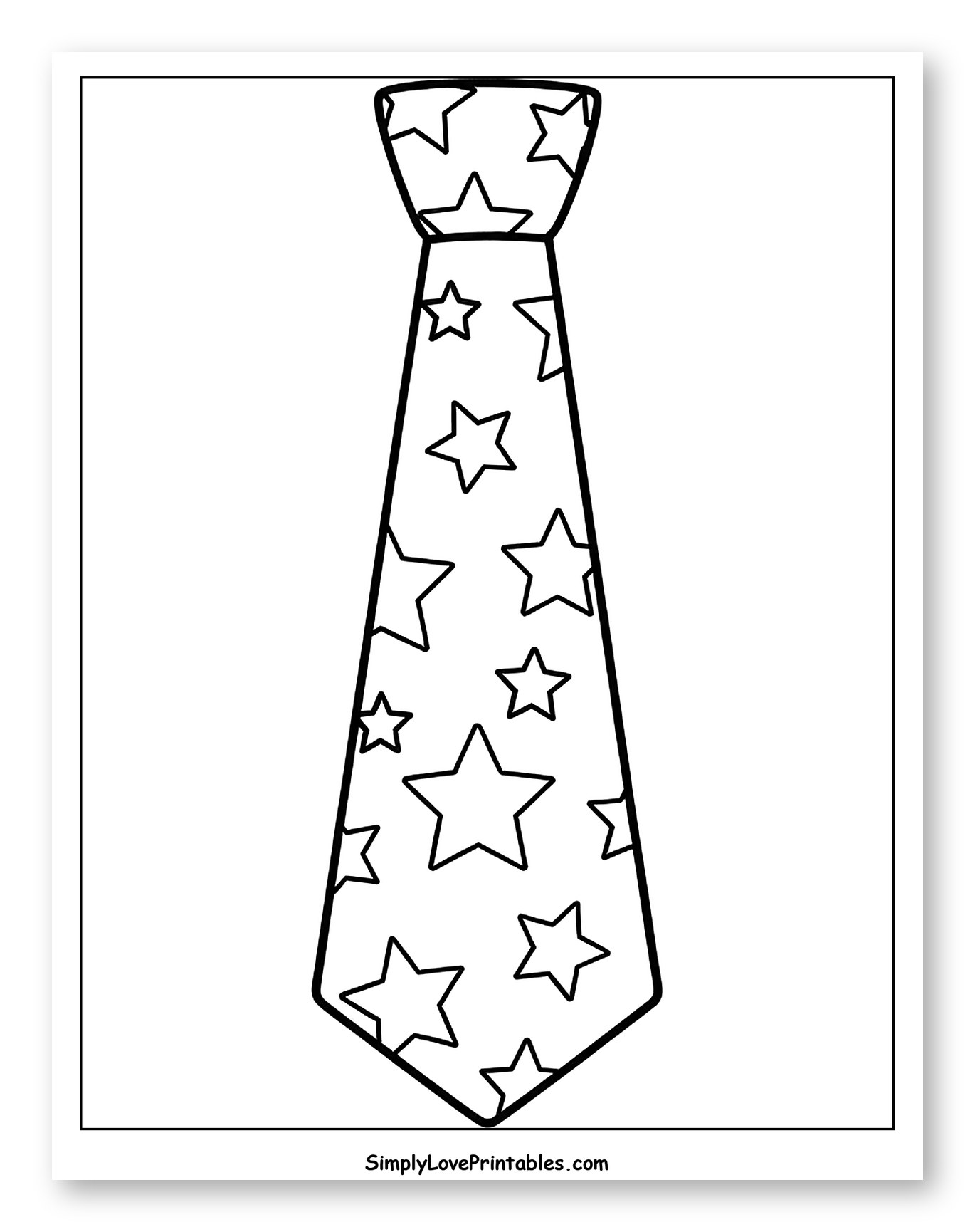 Fashionable Necktie with Star Pattern