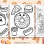 Fast food coloring pages featured image