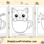 mug coloring pages printable collection