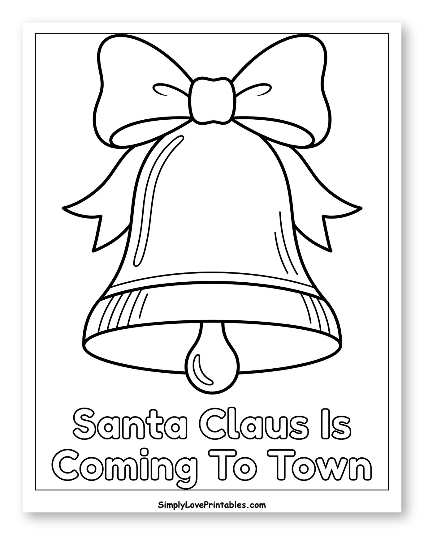 Festive Christmas Bell with a Large Bow