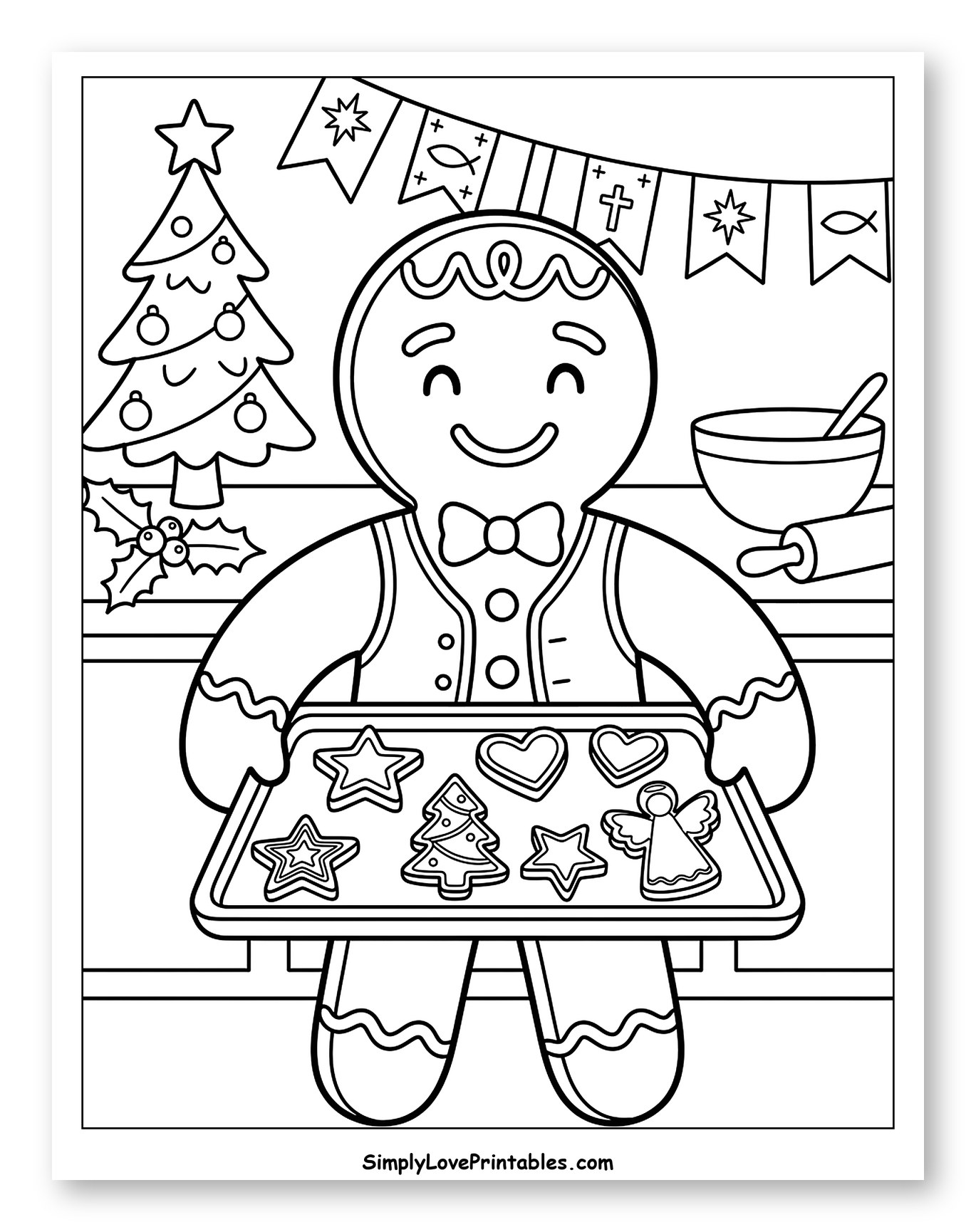 Festive Gingerbread Baker with Christmas Treats