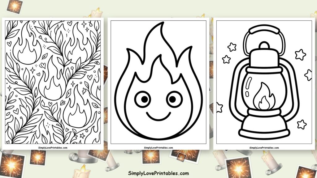 fire coloring pages featured image
