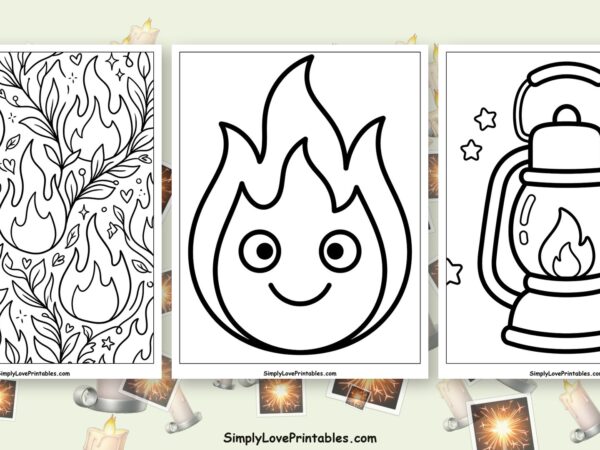 fire coloring pages featured image