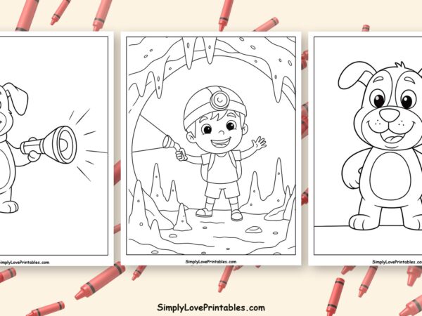 flashlight coloring pages featured image