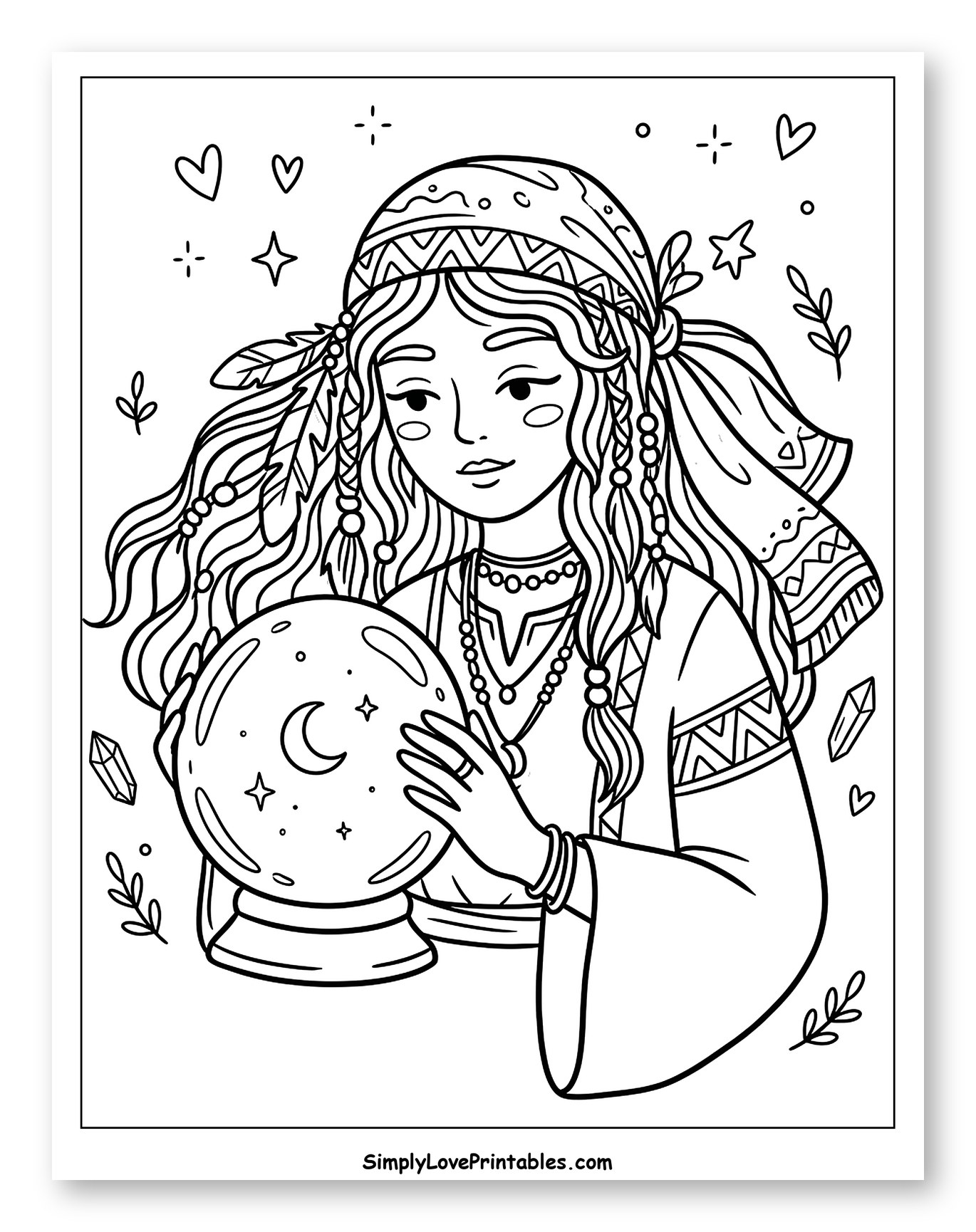 Fortune Teller with Crystal Ball