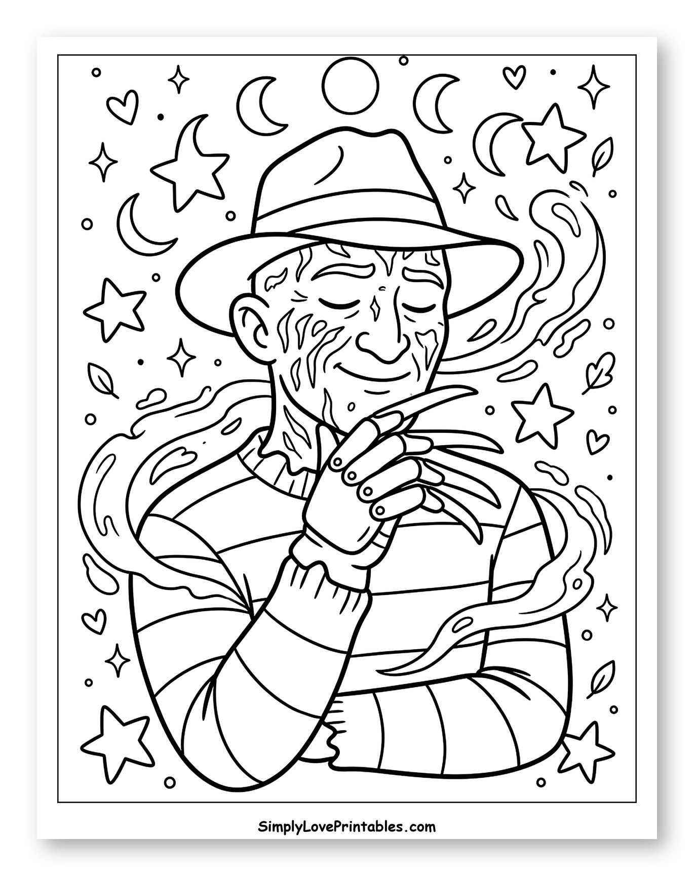 Freddy Krueger Amidst Stars and Moons