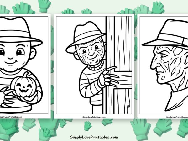 Freddy Krueger coloring pages featured image