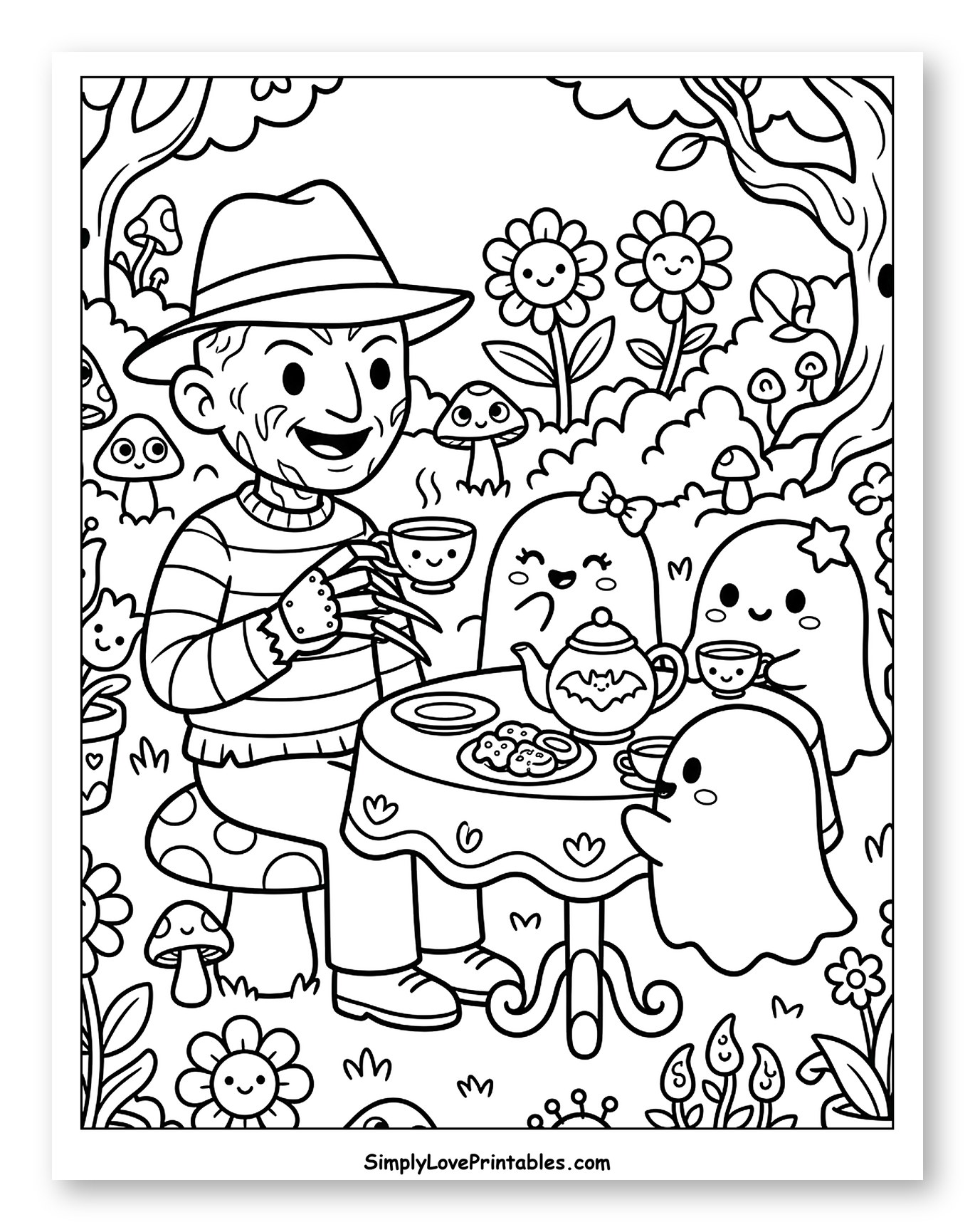 Freddy Krueger's Dreamy Tea Party with Ghosts