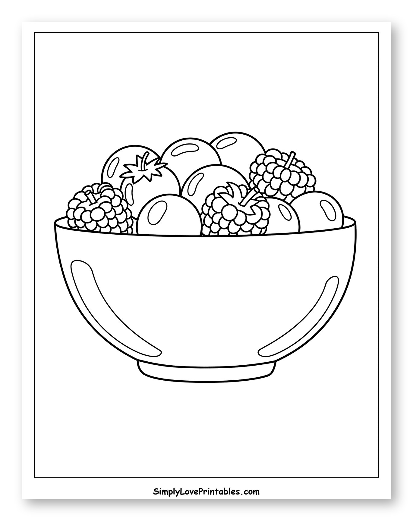Fresh Fruit Medley in a Serving Bowl
