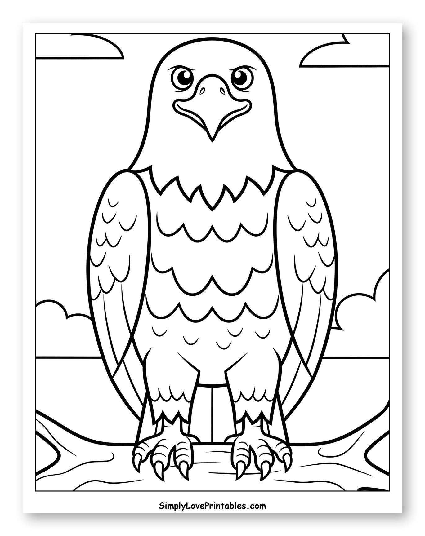 Friendly Bald Eagle on a Branch