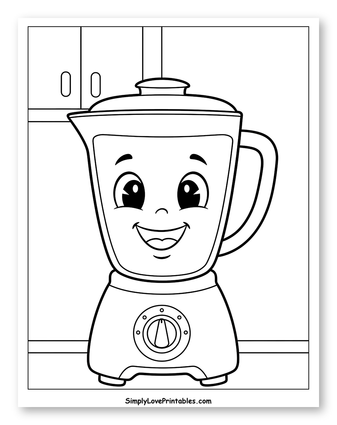 Friendly Blender with a Big Smile