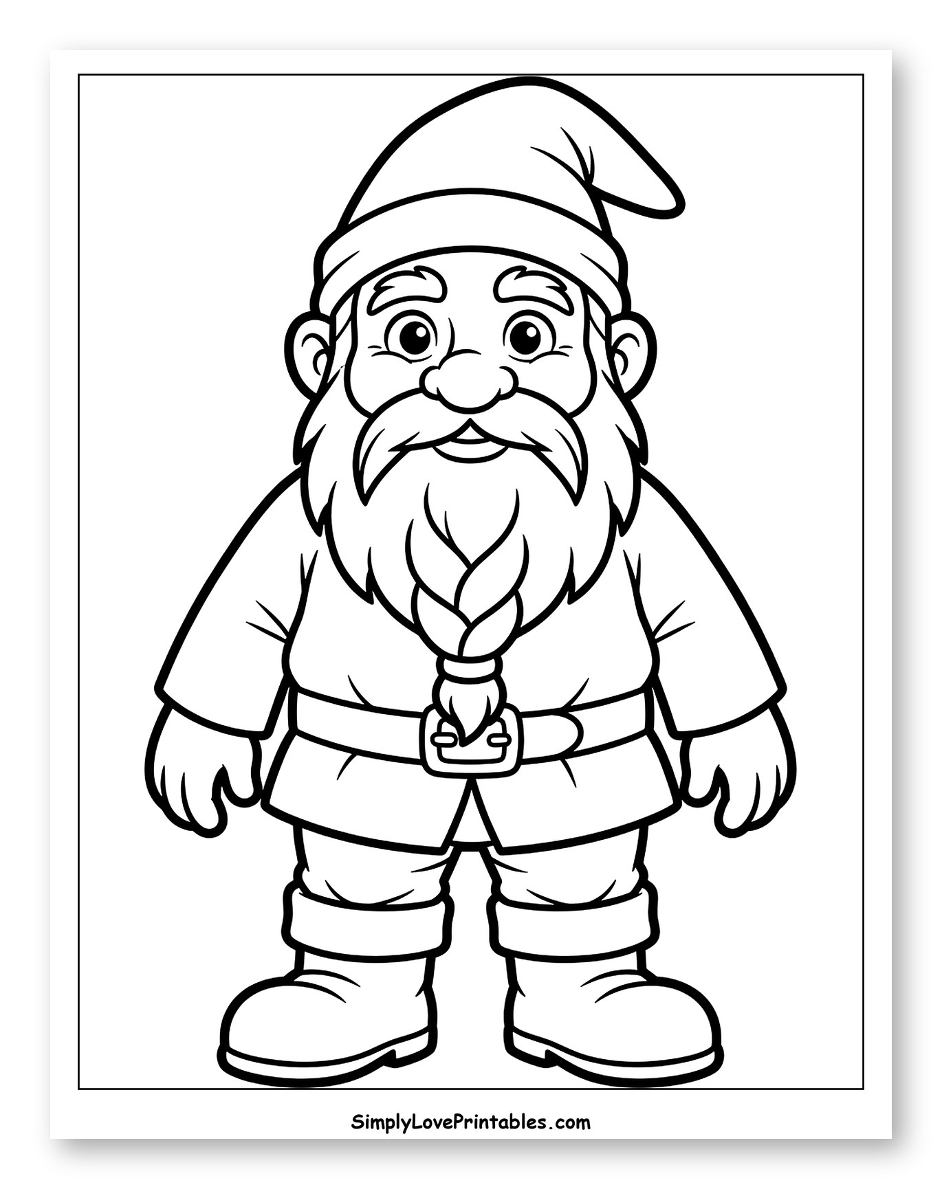 Friendly Dwarf with Pointed Hat