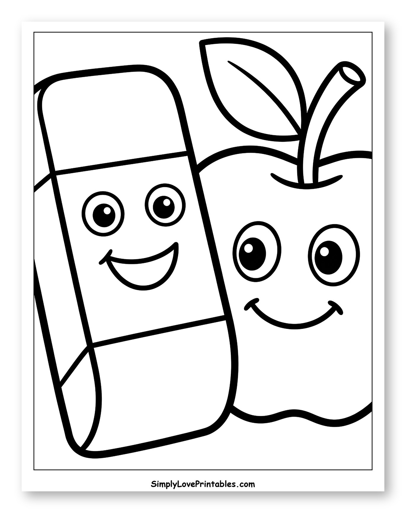 Friendly Eraser and Apple Friends