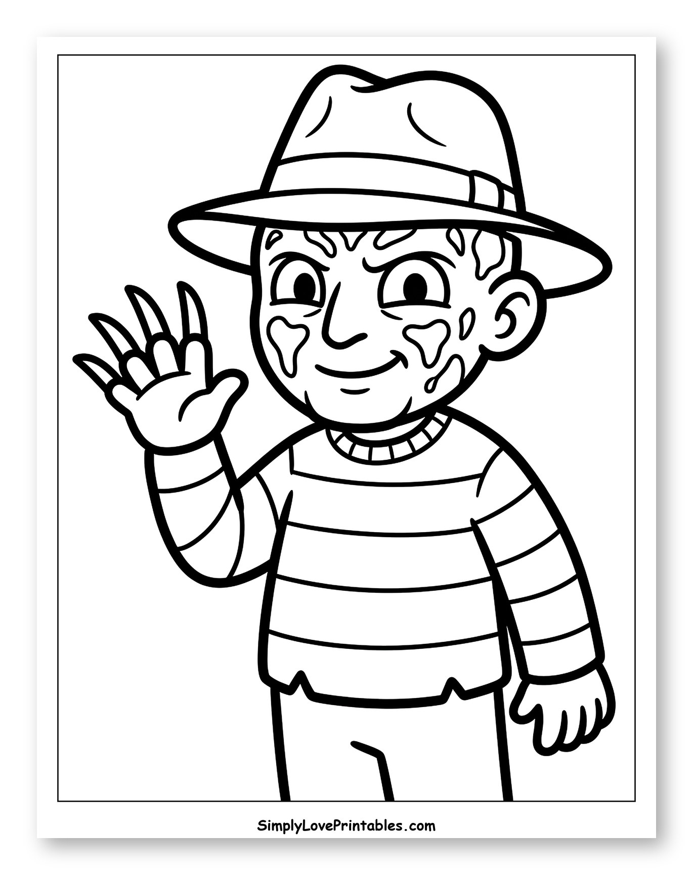 Friendly Freddy Krueger Smiling and Waving