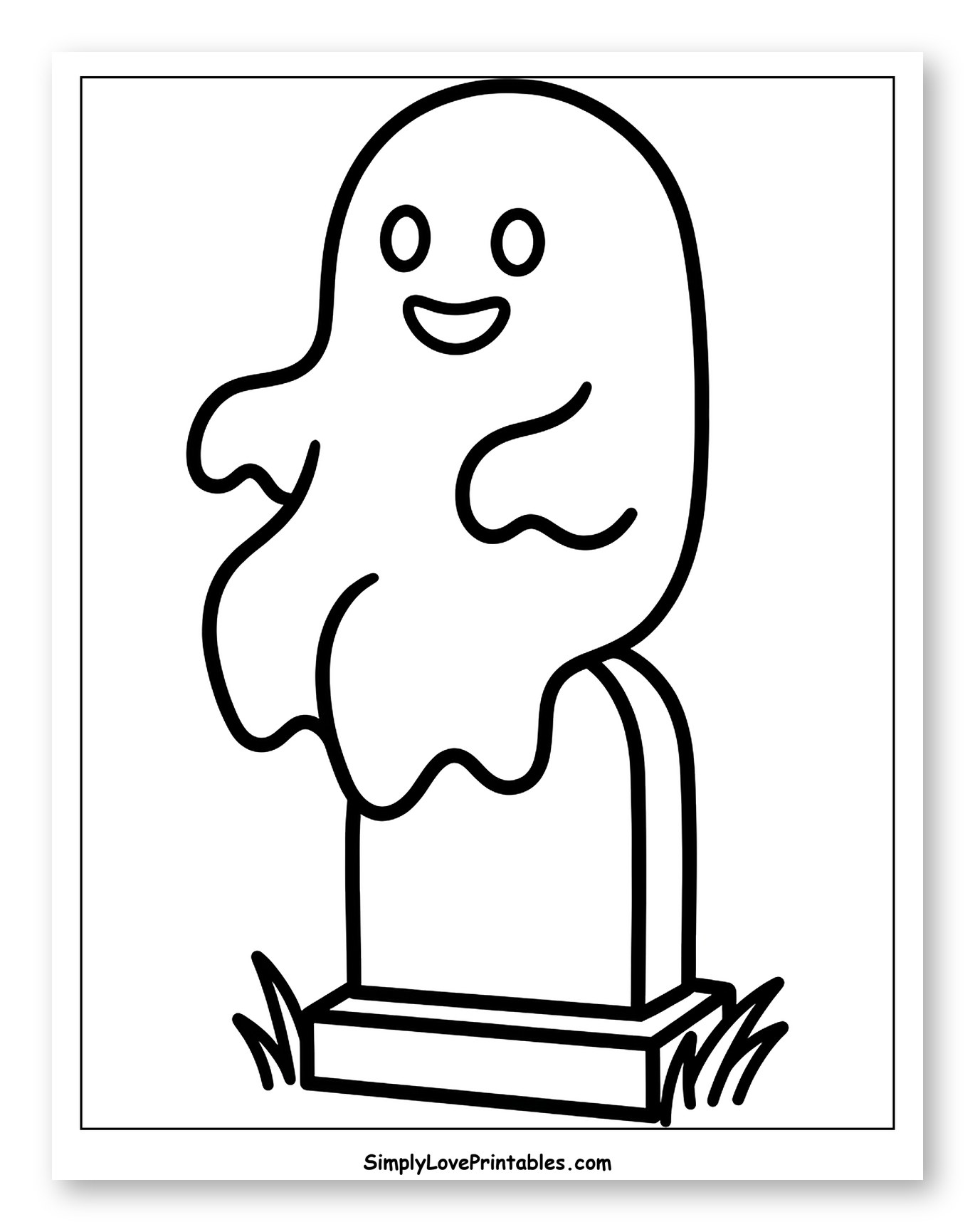 Friendly Ghost on a Grave