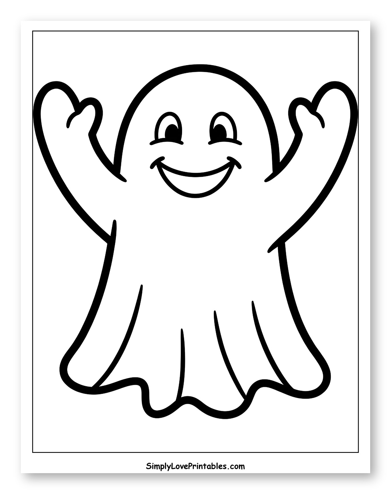 Friendly Ghost with a Big Smile
