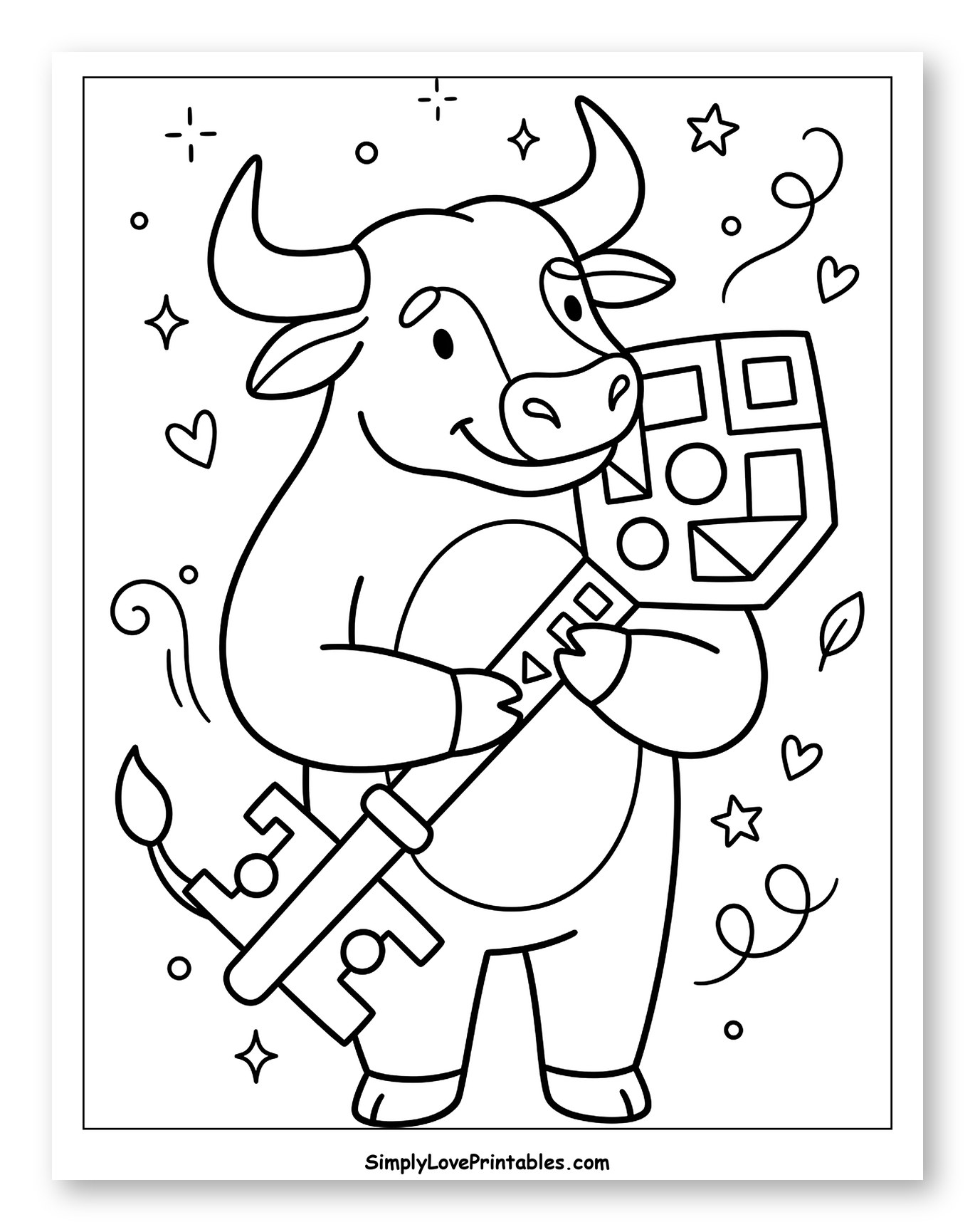 Friendly Minotaur with a Decorative Key