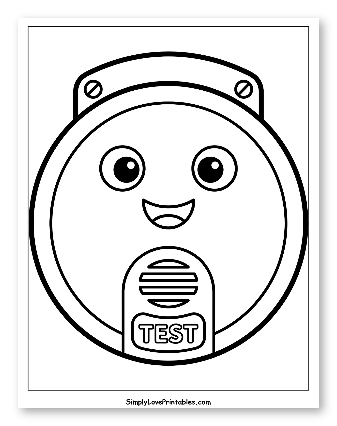Friendly Smoke Detector with Test Button