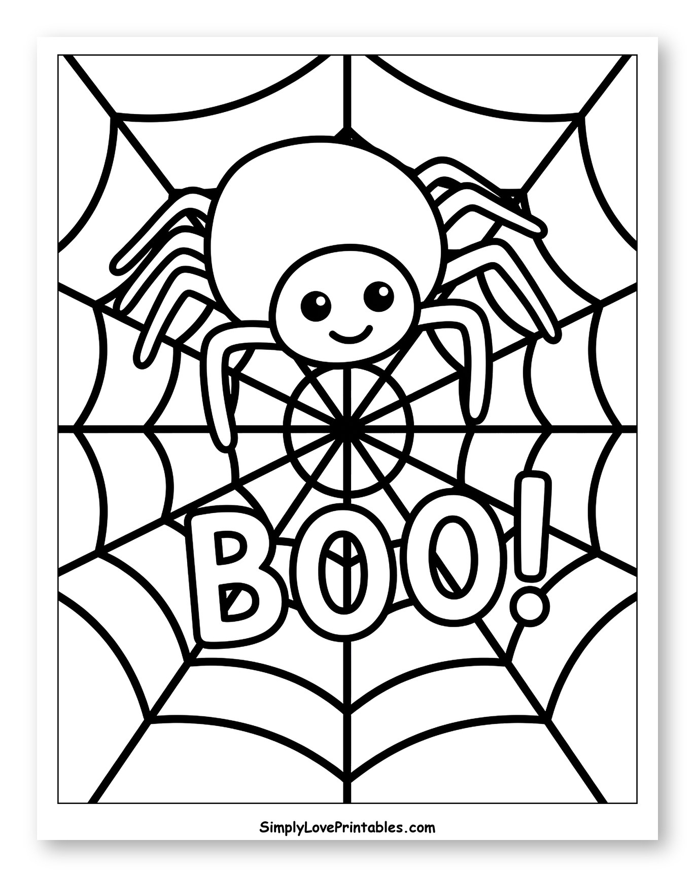 Friendly Spider on Web with BOO!