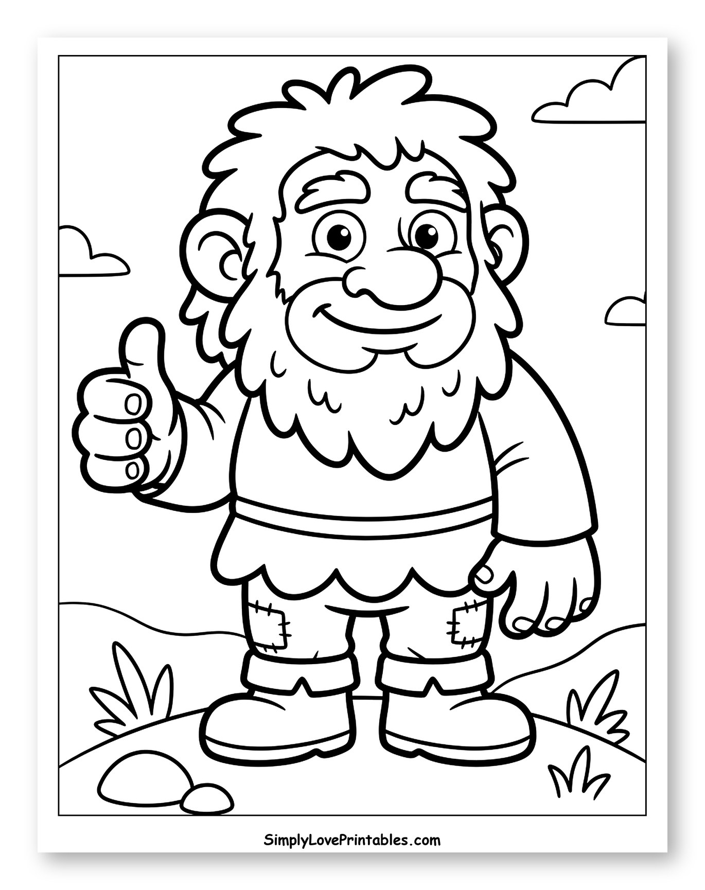 Friendly Troll Giving Thumbs Up