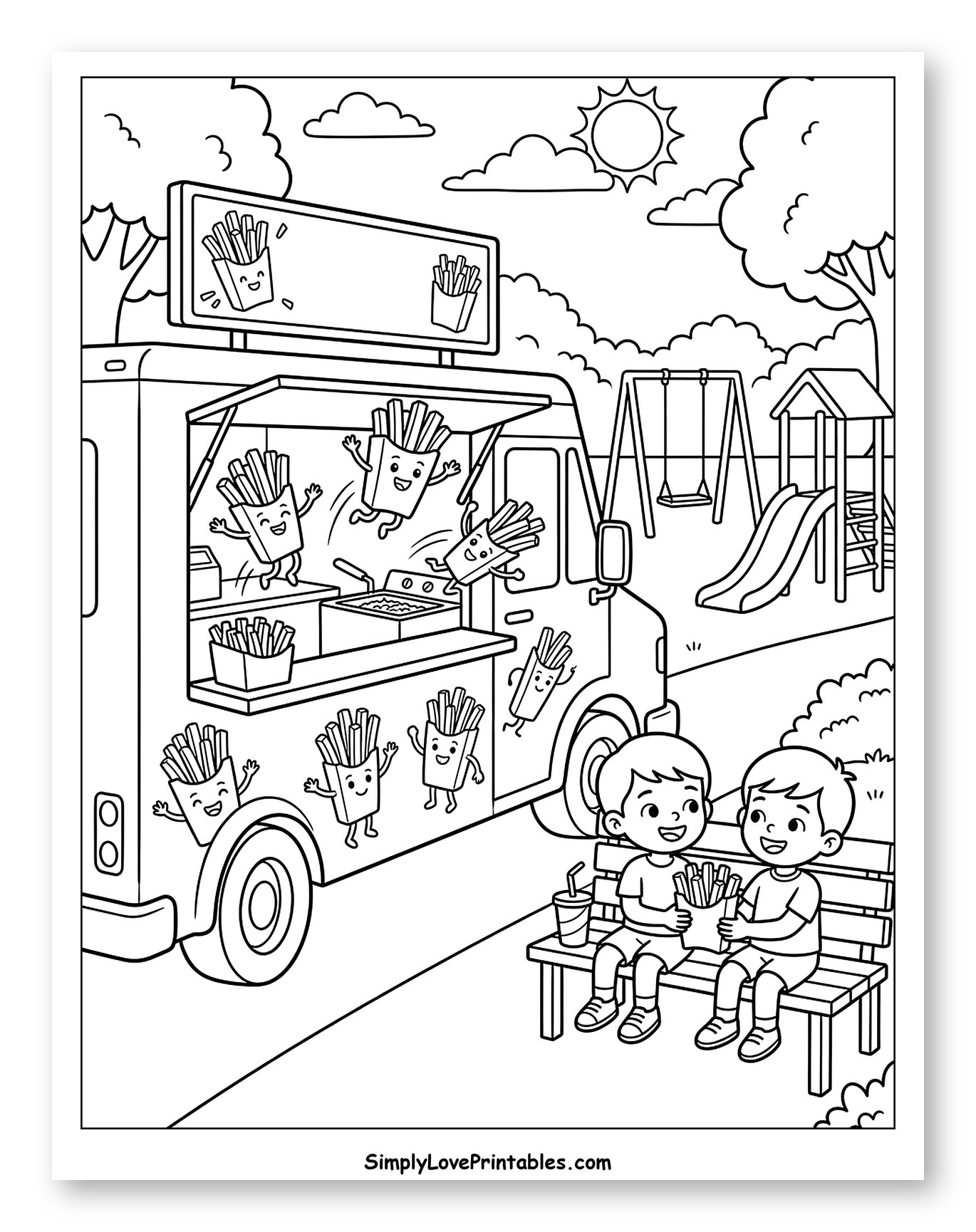 Fries Food Truck at the Park