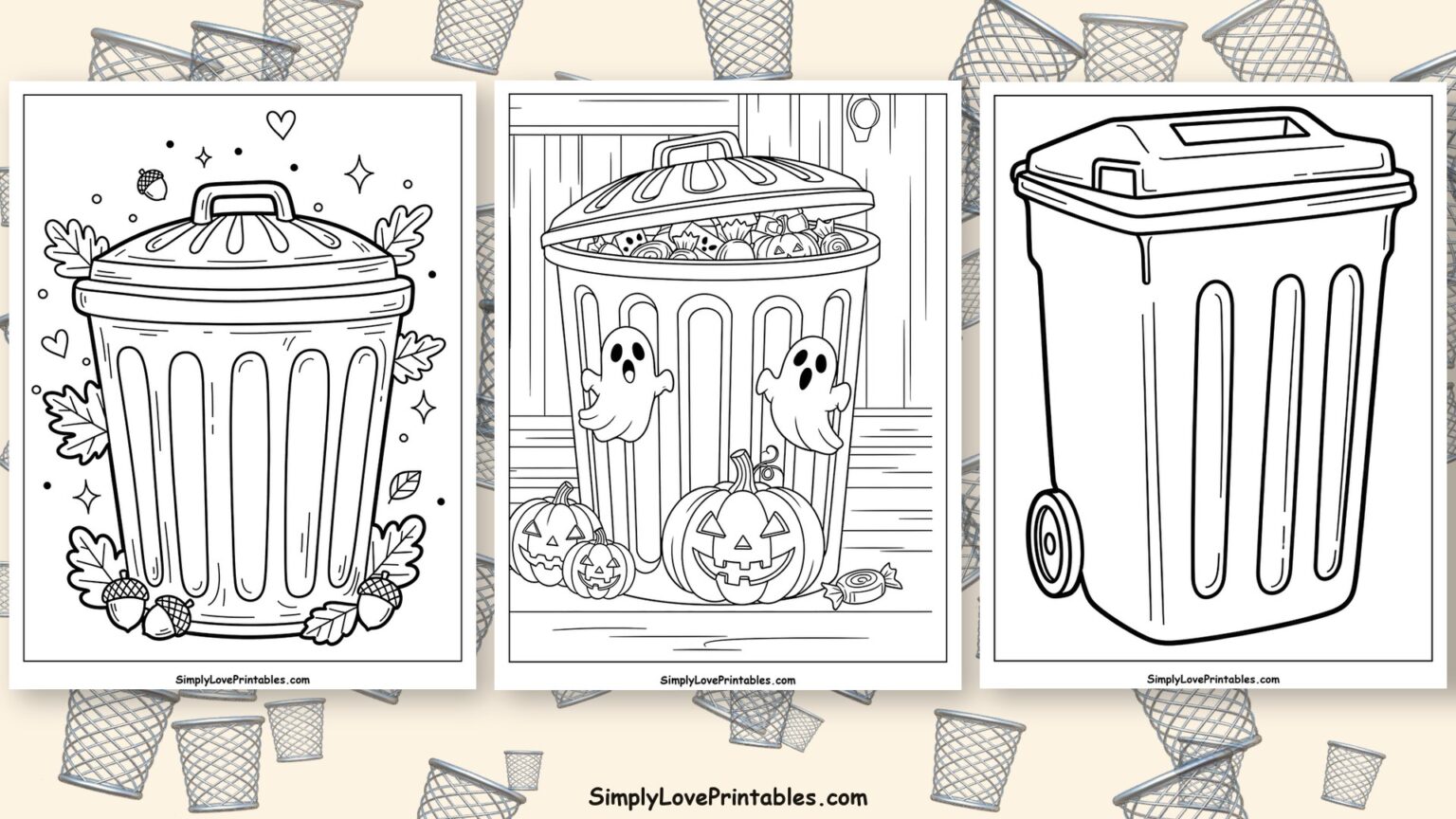 24 Garbage Can Coloring Pages (Free PDF Printables)