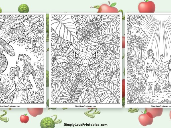 garden of eden coloring pages featured image