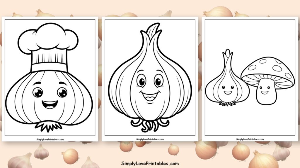 Garlic coloring pages featured image